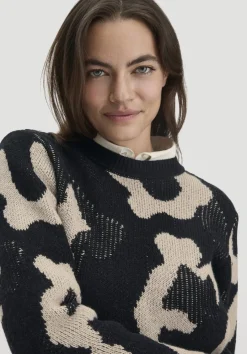 hessnatur Strick Pullover Relaxed aus Bio-Baumwolle und Bio-Schurwolle von taupe Hot