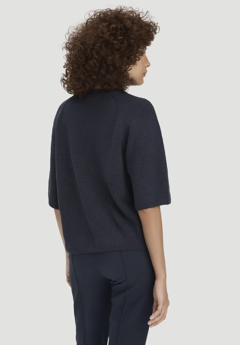 hessnatur Strick Pullover Relaxed aus reiner Bio-Baumwolle von marine Outlet