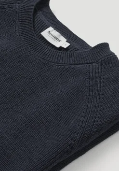 hessnatur Strick Pullover Relaxed aus reiner Bio-Baumwolle von marine Outlet