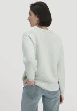 hessnatur Strick Pullover Relaxed aus Alpaka mit Bio-Baumwolle von hellblau