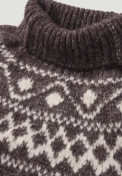 hessnatur Strick Pullover Relaxed aus Alpaka mit Bio-Baumwolle von schwarzbeere Online