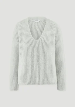 hessnatur Strick Pullover Relaxed aus Alpaka mit Bio-Baumwolle von himmelblau Best