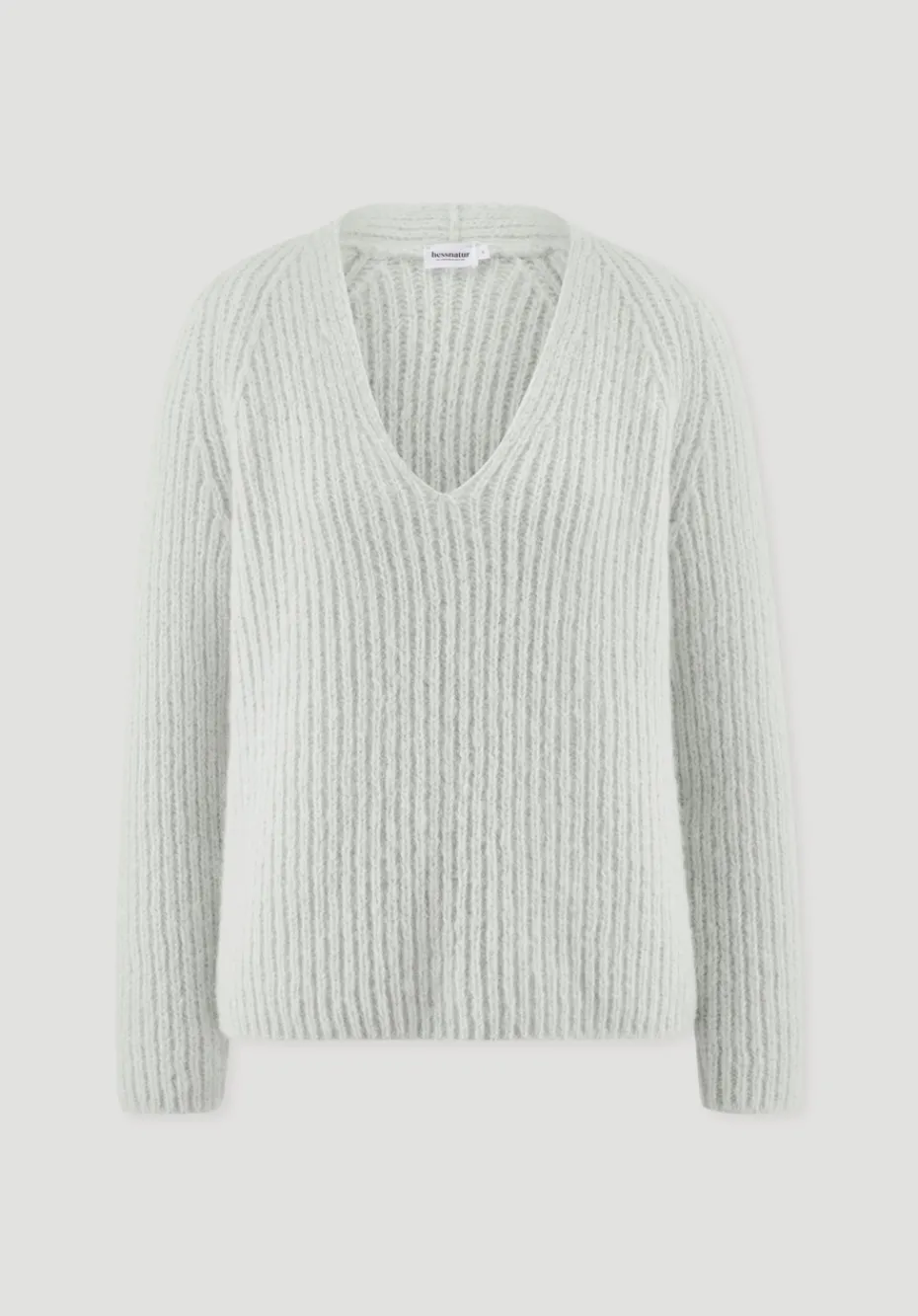 hessnatur Strick Pullover Relaxed aus Alpaka mit Bio-Baumwolle von himmelblau Best