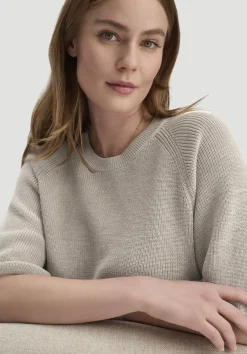 hessnatur Strick Pullover Relaxed aus reiner Bio-Baumwolle von taupe New