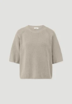 hessnatur Strick Pullover Relaxed aus reiner Bio-Baumwolle von taupe New