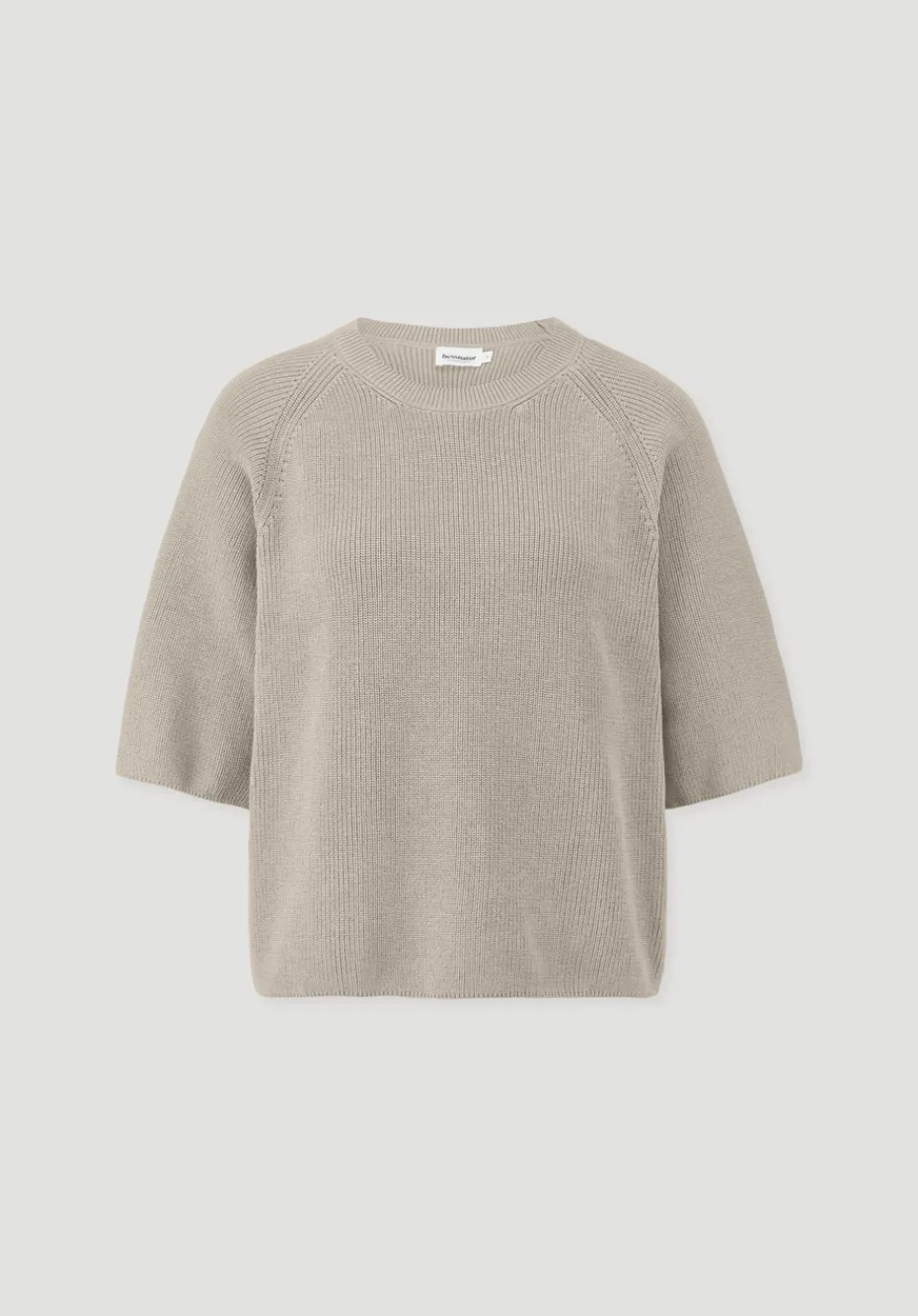 hessnatur Strick Pullover Relaxed aus reiner Bio-Baumwolle von taupe New