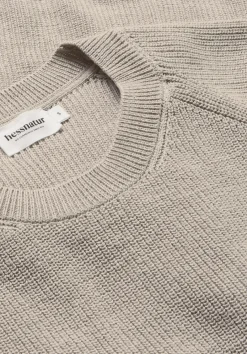 hessnatur Strick Pullover Relaxed aus reiner Bio-Baumwolle von taupe New