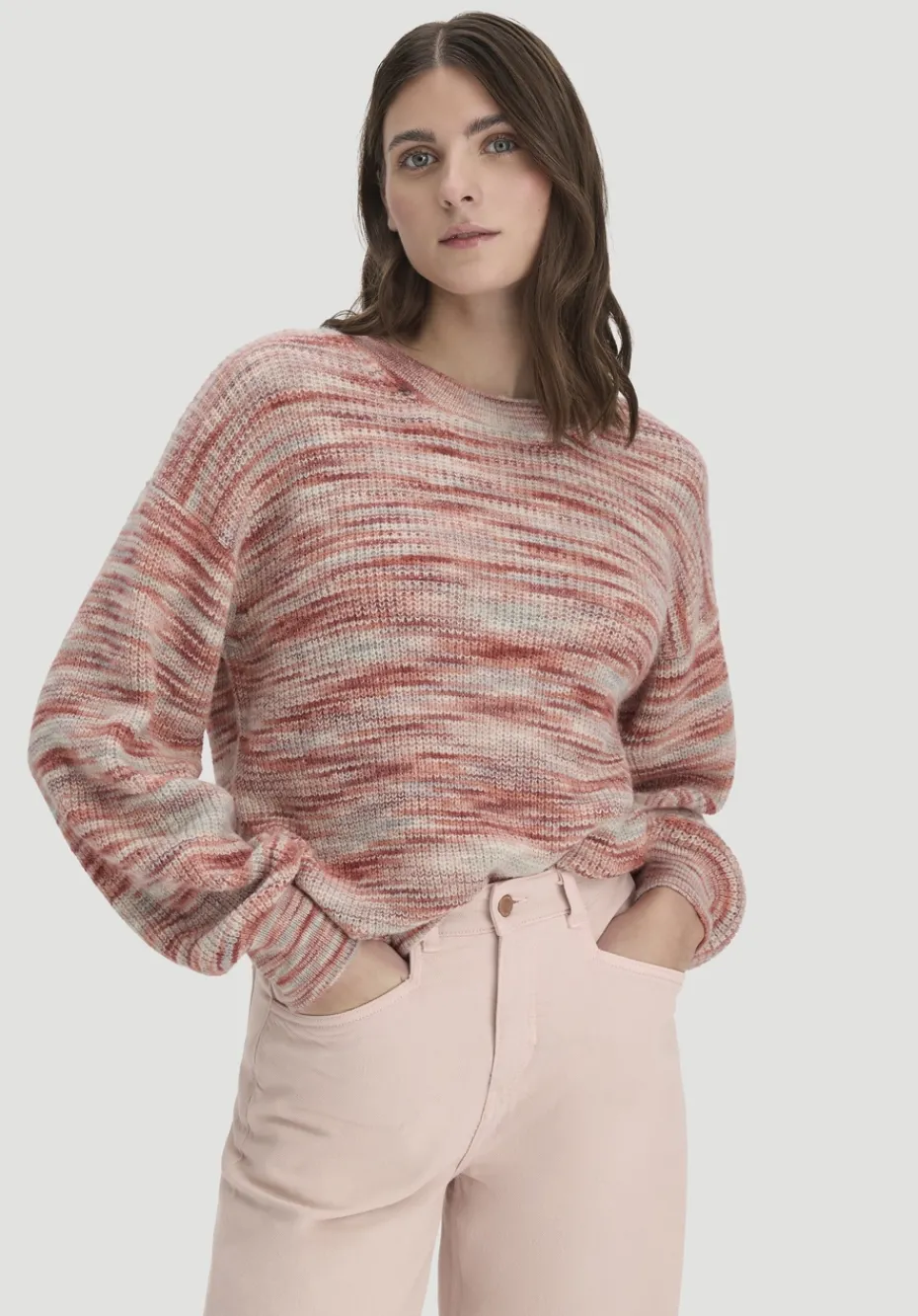 hessnatur Strick Pullover Relaxed aus reinem Alpaka von pfirsichrot Clearance