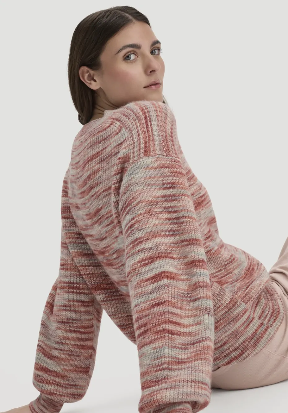 hessnatur Strick Pullover Relaxed aus reinem Alpaka von pfirsichrot Clearance