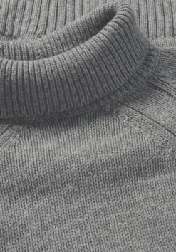 hessnatur Strick Pullover Relaxed aus Bio-Merinowolle mit Bio-Baumwolle von grau New