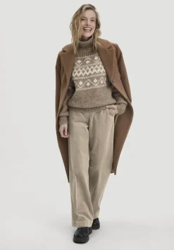 hessnatur Strick Pullover Relaxed aus Alpaka mit Bio-Baumwolle von naturcamel Sale