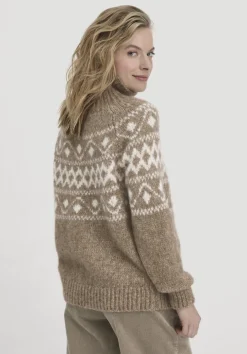 hessnatur Strick Pullover Relaxed aus Alpaka mit Bio-Baumwolle von naturcamel Sale
