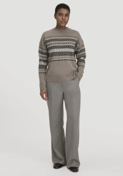 hessnatur Strick Pullover Relaxed BETTER RECYCLING aus reiner Bio-Merinowolle von camel