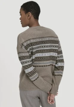 hessnatur Strick Pullover Relaxed BETTER RECYCLING aus reiner Bio-Merinowolle von camel