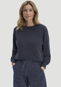 hessnatur Strick Pullover Relaxed BETTER RECYCLING aus reinem Cashmere von marine Clearance