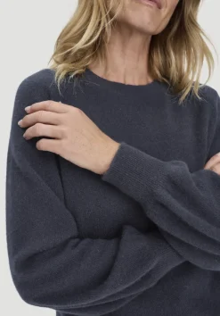 hessnatur Strick Pullover Relaxed BETTER RECYCLING aus reinem Cashmere von marine Clearance