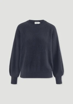hessnatur Strick Pullover Relaxed BETTER RECYCLING aus reinem Cashmere von marine Clearance