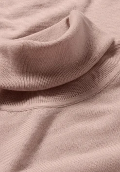 hessnatur Strick Rollkragen Pullover Slim aus reiner Bio-Merinowolle von rosé New