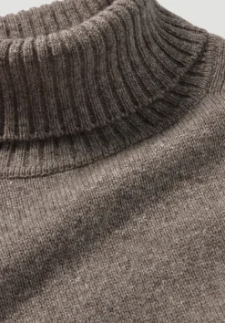 hessnatur Strick Rollkragen Pullover Regular aus Yakwolle und Schurwolle von sand New