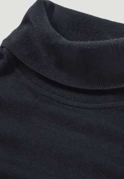hessnatur Strick Rollkragen Pullover Regular aus reiner Bio-Merinowolle von marine Clearance