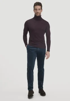 hessnatur Strick Rollkragen Pullover Regular aus reiner Bio-Merinowolle von schwarzbeere Online