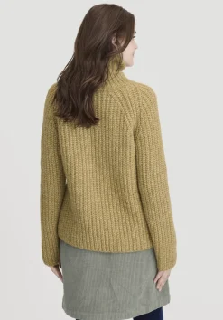 hessnatur Strick Rollkragenpullover Relaxed aus Alpaka mit Bio-Baumwolle von messing Best