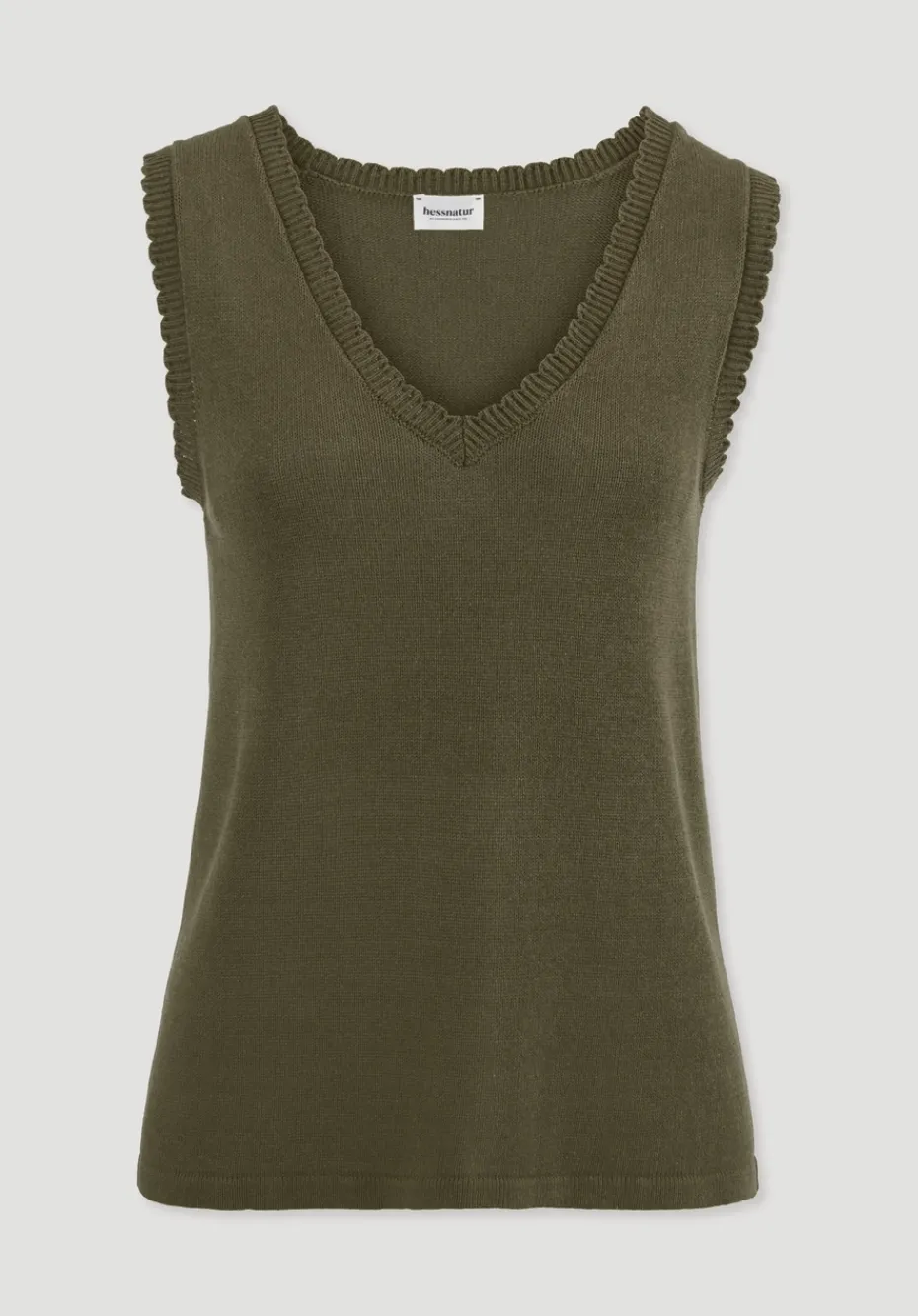 hessnatur Strick Top Regular aus Leinen mit Bio-Baumwolle und LENZING™ ECOVERO von goldoliv Online
