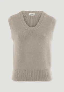 hessnatur Strick Top Regular aus reiner Bio-Baumwolle von taupe Online