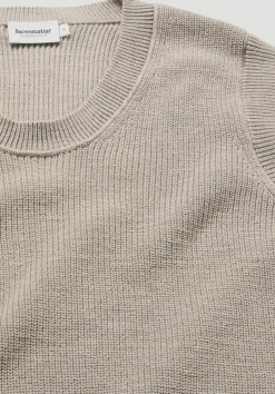 hessnatur Strick Top Regular aus reiner Bio-Baumwolle von taupe Online