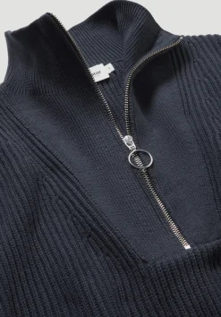 hessnatur Strick Troyer Relaxed aus reiner Bio-Baumwolle von marine Outlet