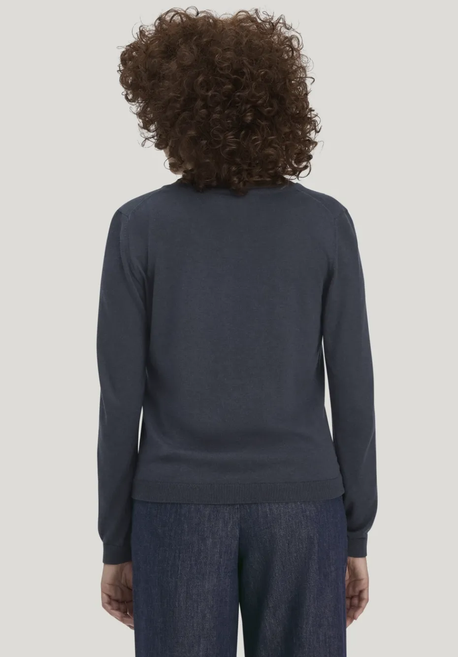 hessnatur Strickjacke Regular aus TENCEL™ Lyocell mit Bio-Baumwolle von marine New