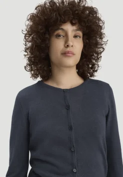 hessnatur Strickjacke Regular aus TENCEL™ Lyocell mit Bio-Baumwolle von marine New