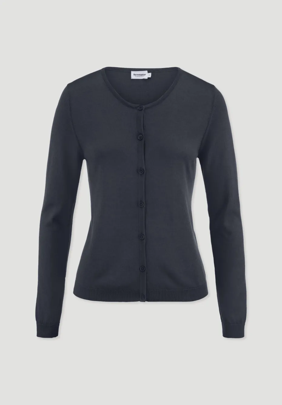 hessnatur Strickjacke Regular aus TENCEL™ Lyocell mit Bio-Baumwolle von marine New