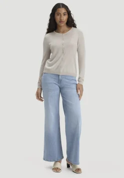 hessnatur Strickjacke Regular aus TENCEL™ Lyocell mit Bio-Baumwolle von düne Outlet