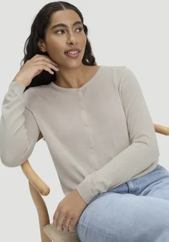 hessnatur Strickjacke Regular aus TENCEL™ Lyocell mit Bio-Baumwolle von düne Outlet
