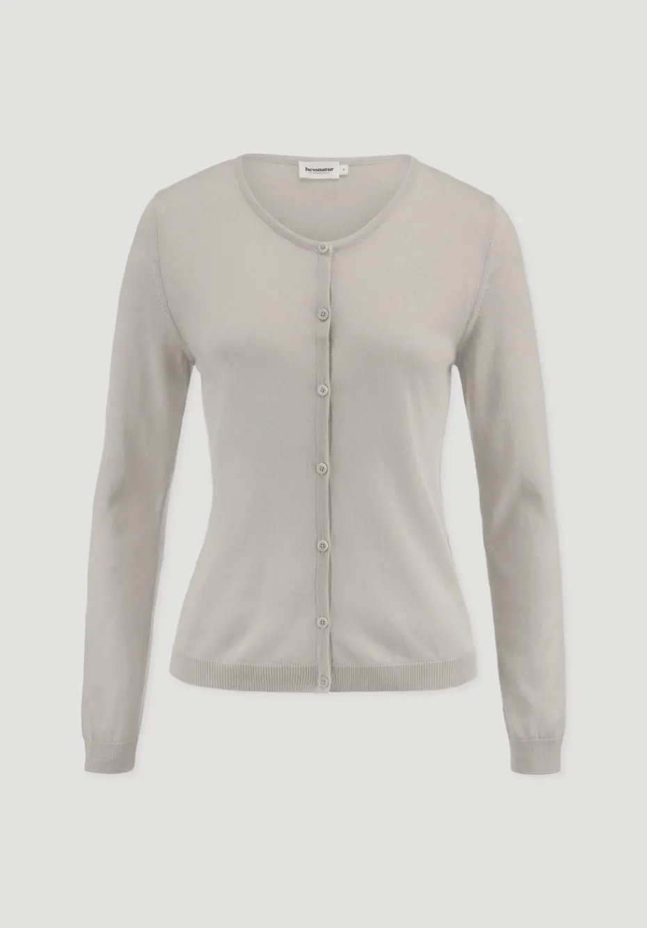 hessnatur Strickjacke Regular aus TENCEL™ Lyocell mit Bio-Baumwolle von düne Outlet