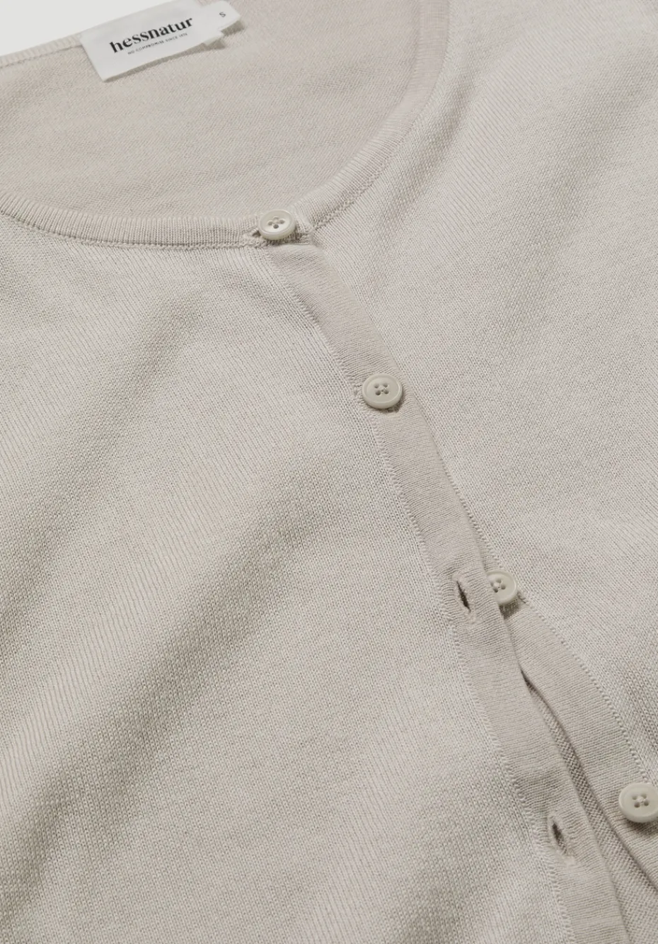 hessnatur Strickjacke Regular aus TENCEL™ Lyocell mit Bio-Baumwolle von düne Outlet