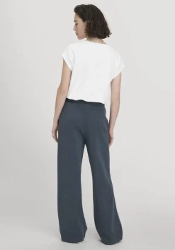 hessnatur Sweat Hose Wide Leg Relaxed aus reiner Bio-Baumwolle von dunkles petrol Online