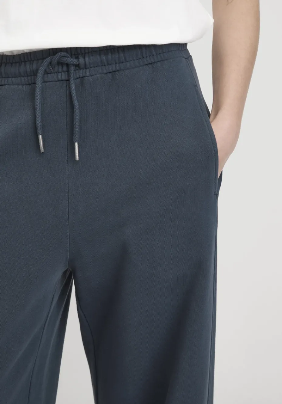 hessnatur Sweat Hose Wide Leg Relaxed aus reiner Bio-Baumwolle von dunkles petrol Online