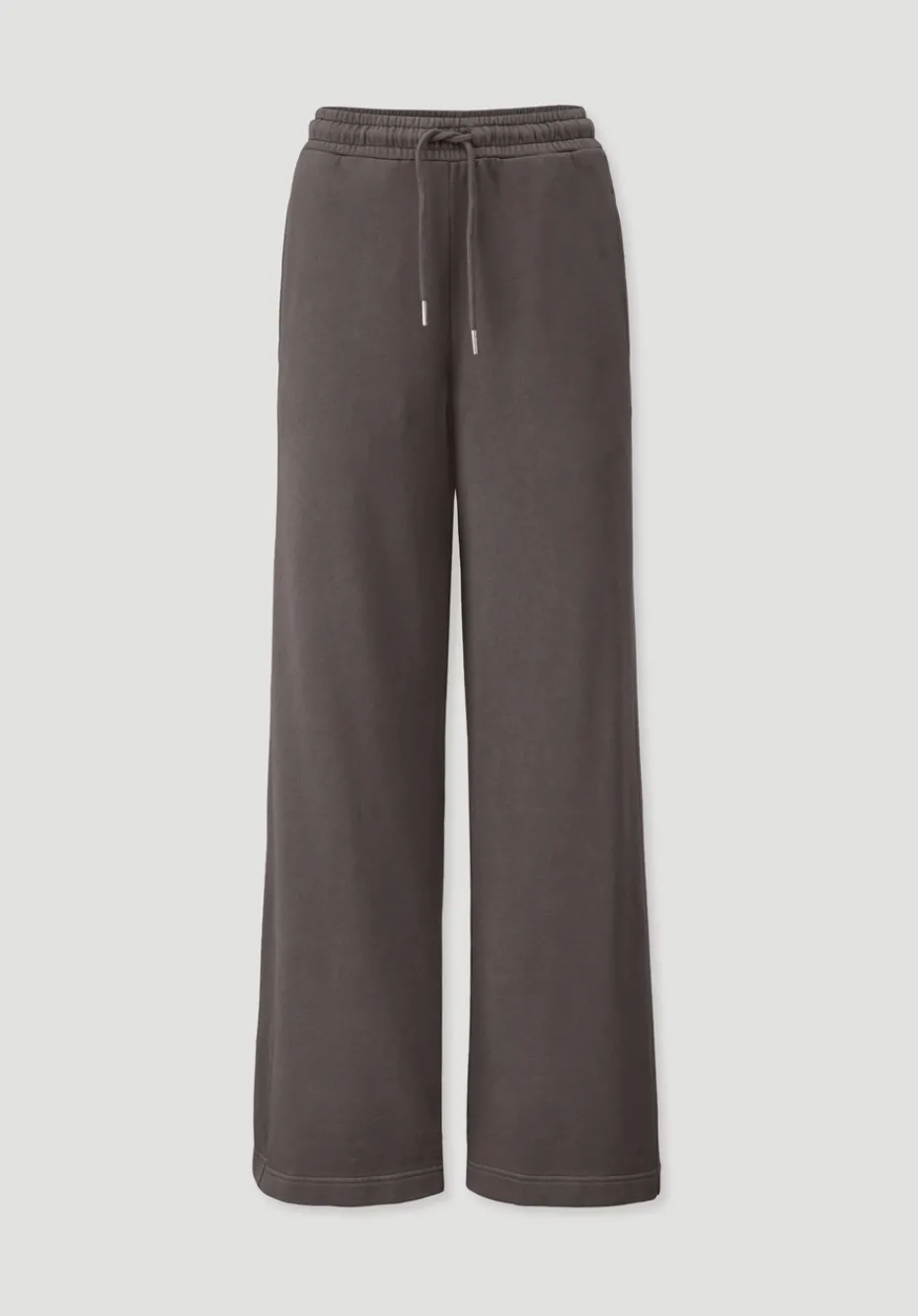 hessnatur Sweat Hose Wide Leg Relaxed aus reiner Bio-Baumwolle von dunkles mauve