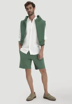 hessnatur Sweat Shorts TRIAS Relaxed BETTER RECYCLING aus reiner Bio-Baumwolle von efeugrün Discount