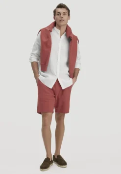 hessnatur Sweat Shorts TRIAS Relaxed BETTER RECYCLING aus reiner Bio-Baumwolle von terrakotta