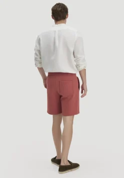 hessnatur Sweat Shorts TRIAS Relaxed BETTER RECYCLING aus reiner Bio-Baumwolle von terrakotta