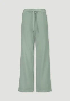 hessnatur Sweathose Wide Leg Relaxed aus Bio-Baumwolle von mattgrün Online