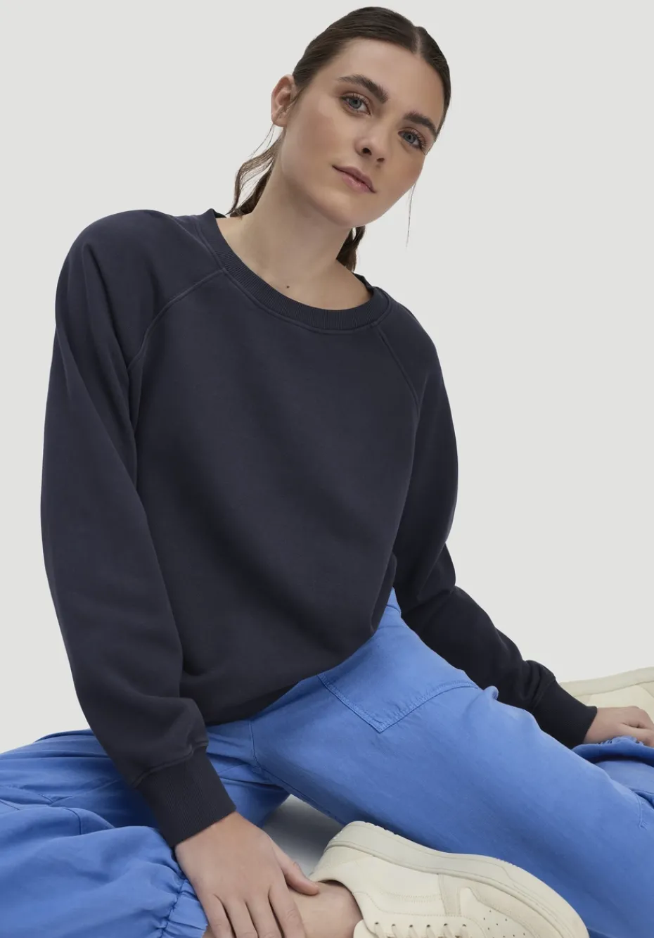 hessnatur Sweatshirt Oversize aus Bio-Baumwolle von marine Outlet