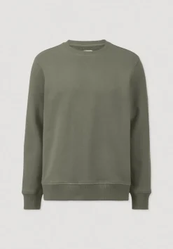 hessnatur Sweatshirt Regular aus reiner Bio-Baumwolle von oliv Outlet