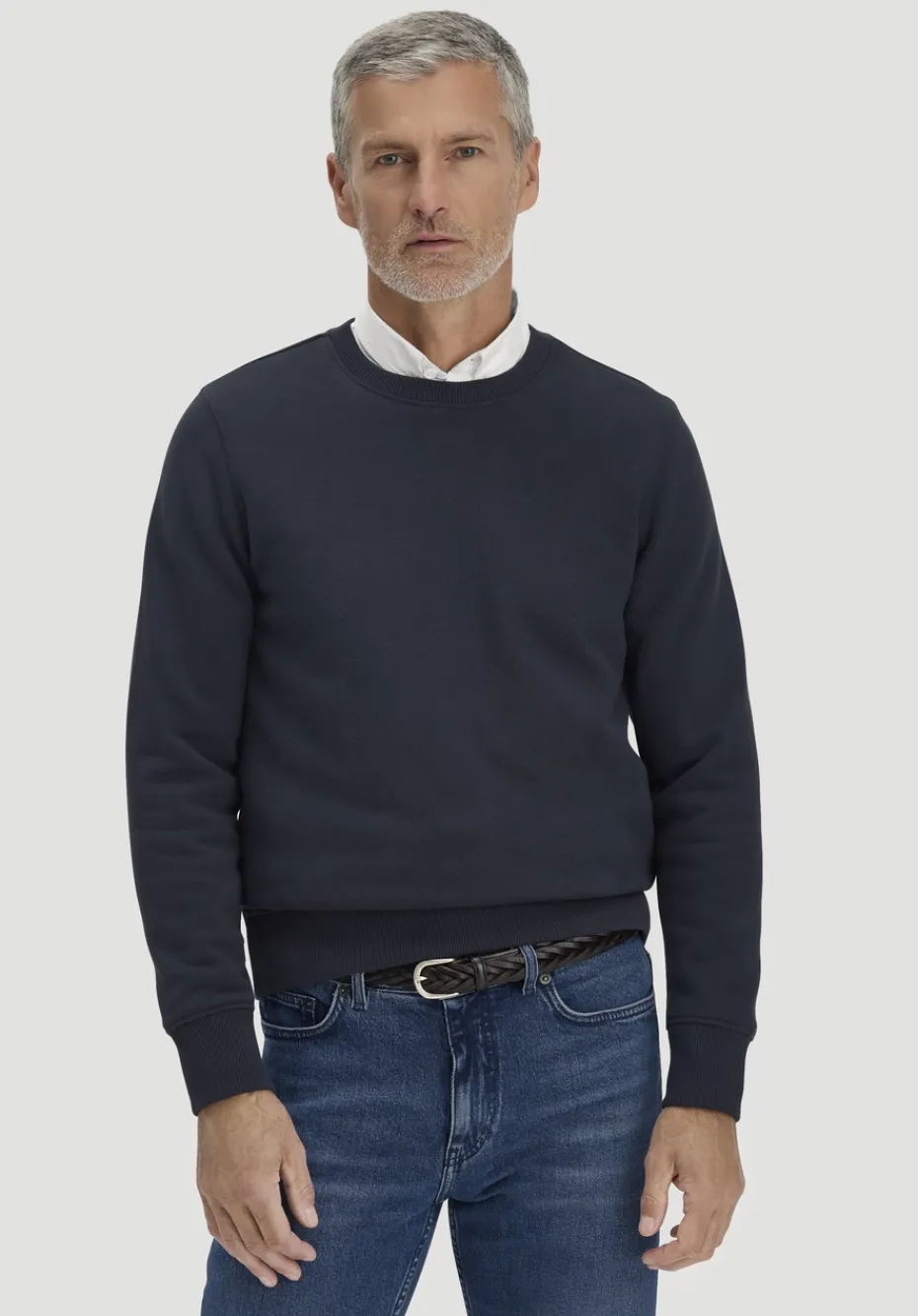 hessnatur Sweatshirt Regular BETTERRECYCLING aus reiner Bio-Baumwolle von marine Discount