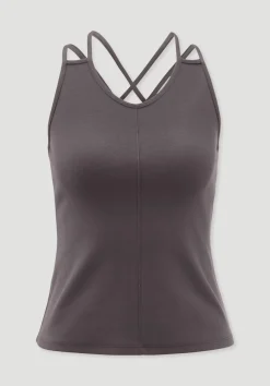 hessnatur Top Fitted ACTIVE COMFORT aus Bio-Baumwolle von mauvebraun Best