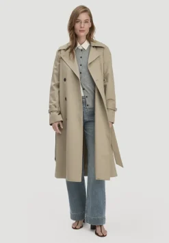 hessnatur Trenchcoat Relaxed NATURE SHELL aus reiner Bio-Baumwolle von beige Outlet