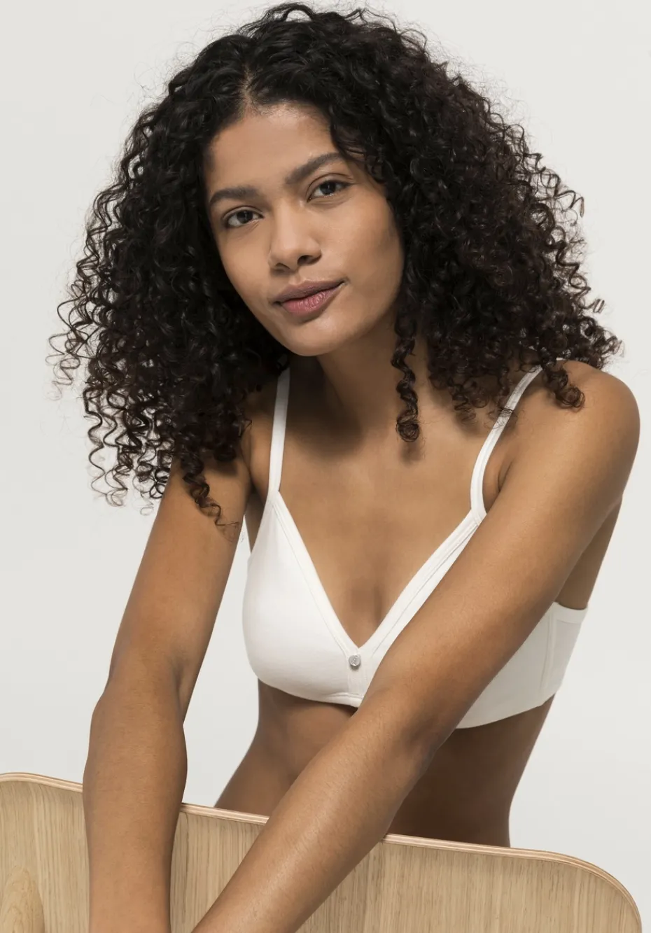hessnatur Triangel BH bügellos COTTON FEEL aus Bio-Baumwolle von naturweiss New